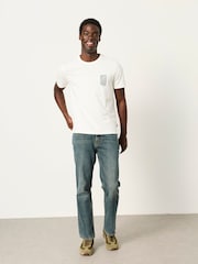 FatFace White Into The Wild Graphic Tshirt - Image 5 of 7