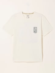 FatFace White Into The Wild Graphic Tshirt - Image 6 of 7