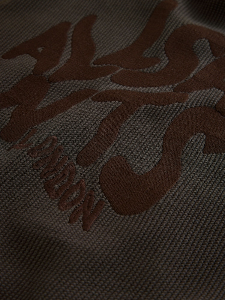 smALLSAINTS Brown Orlando Oversized Pullover Waffle Hoodie - Image 12 of 12 smALLSAINTS Brown Orlando Oversized Pullover Waffle Hoodie - Image 12 of 12