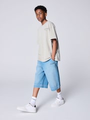 smALLSAINTS Denim Denim Jort - Image 1 of 12