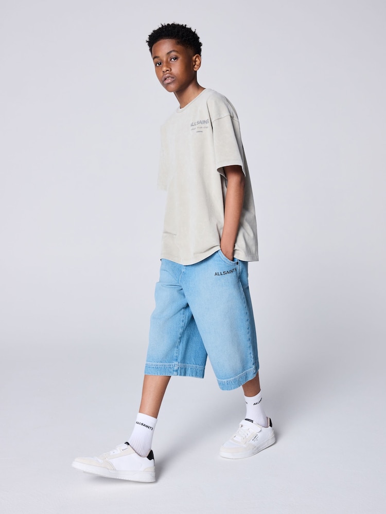 smALLSAINTS Denim Denim Jort - Image 1 of 12