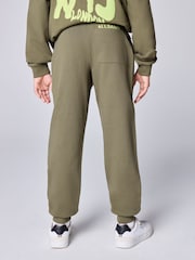 smALLSAINTS Khaki Green Orlando Straight Cuffed Joggers - Image 3 of 10