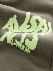 smALLSAINTS Khaki Green Orlando Straight Cuffed Joggers - Image 9 of 10