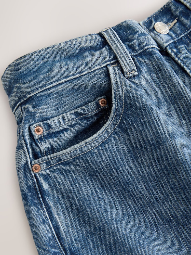 Dark Blue Authentic High Rise City Wide Leg Jeans - Image 2 of 4