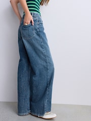 Dark Blue Authentic High Rise City Wide Leg Jeans - Image 5 of 9