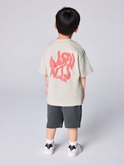 smALLSAINTS Multi Orlando T-Shirt and Shorts Younger Set - Image 2 of 8