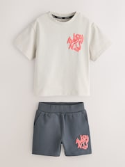 smALLSAINTS Multi Orlando T-Shirt and Shorts Younger Set - Image 5 of 8