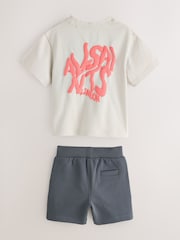 smALLSAINTS Multi Orlando T-Shirt and Shorts Younger Set - Image 6 of 8