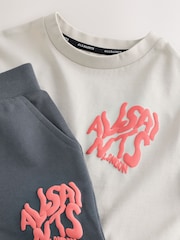 smALLSAINTS Multi Orlando T-Shirt and Shorts Younger Set - Image 8 of 8