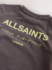 smALLSAINTS Washed Brown Underground T-Shirt and Sweat Shorts Younger Set - Image 5 of 7