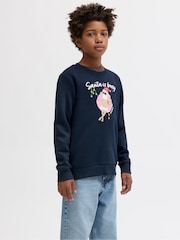 JACK & JONES Junior Christmas Novelty Sweatshirt - Image 4 of 7