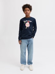 JACK & JONES Junior Christmas Novelty Sweatshirt - Image 6 of 7