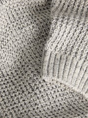 Gris - JACK & JONES Junior Knit Crew Neck Jumper - Imagen 3 de 3
