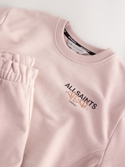 smALLSAINTS Light Pink Lover Sweatshirt and Sweat Shorts Set - Image 4 of 6