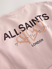 smALLSAINTS Light Pink Lover Sweatshirt and Sweat Shorts Set - Image 5 of 6