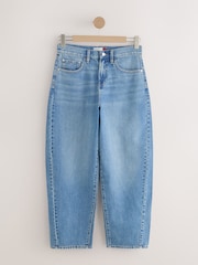 Light Blue Barrel Leg Jeans - Image 7 of 9