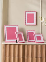 Set of 2 Pink Hadley Photo Frames - Image 1 of 5