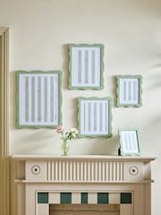 රැලි සහිත ලී ඡායාරූප රාමුව - 5න් 1 වන රූපය