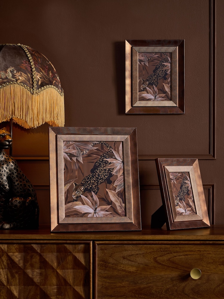Bronze Linear Textured Two Tone Photo Frame - Image 2 of 5 Bronze Linear Textured Two Tone Photo Frame - Image 2 of 5