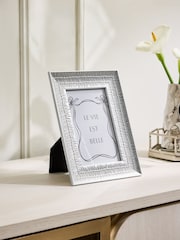 Silver Thatched Texture Photo Frame - Image 1 of 3