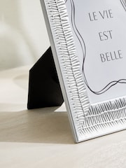 Silver Thatched Texture Photo Frame - Image 2 of 3