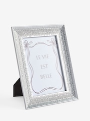 Silver Thatched Texture Photo Frame - Image 3 of 3