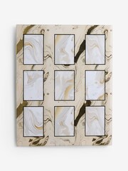 Neutral Marble Glass Collage Multi Aperture Photo Frame - Image 4 of 5