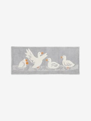 Grey Swimming Duck Runner Bathmat - Image 1 of 1
