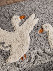 Grey Runner Bath Swimming Duck Runner Bathmat - Image 2 of 3