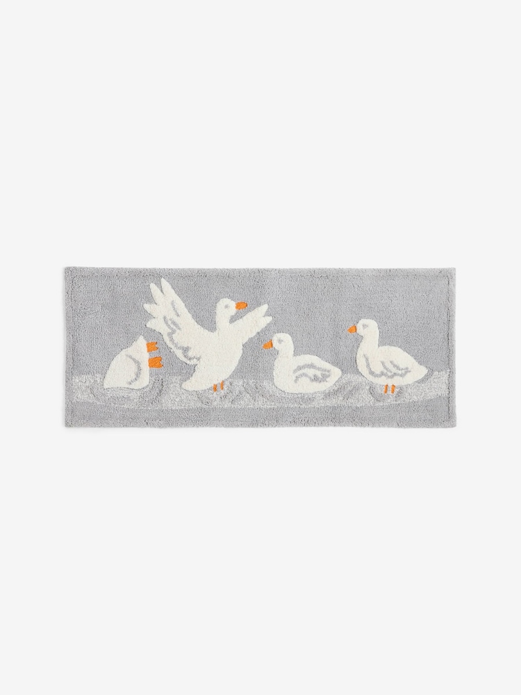Grey Runner Bath Swimming Duck Runner Bathmat - Image 3 of 3 Grey Runner Bath Swimming Duck Runner Bathmat - Image 3 of 3