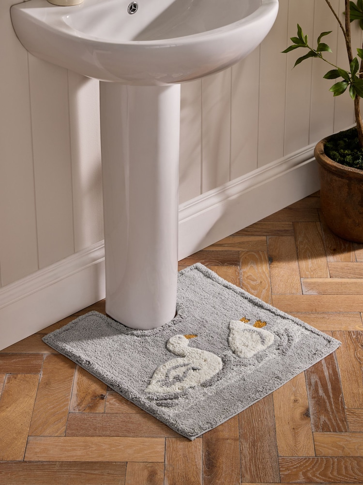 Grey Duck Pedestal Bathmat - Image 1 of 3