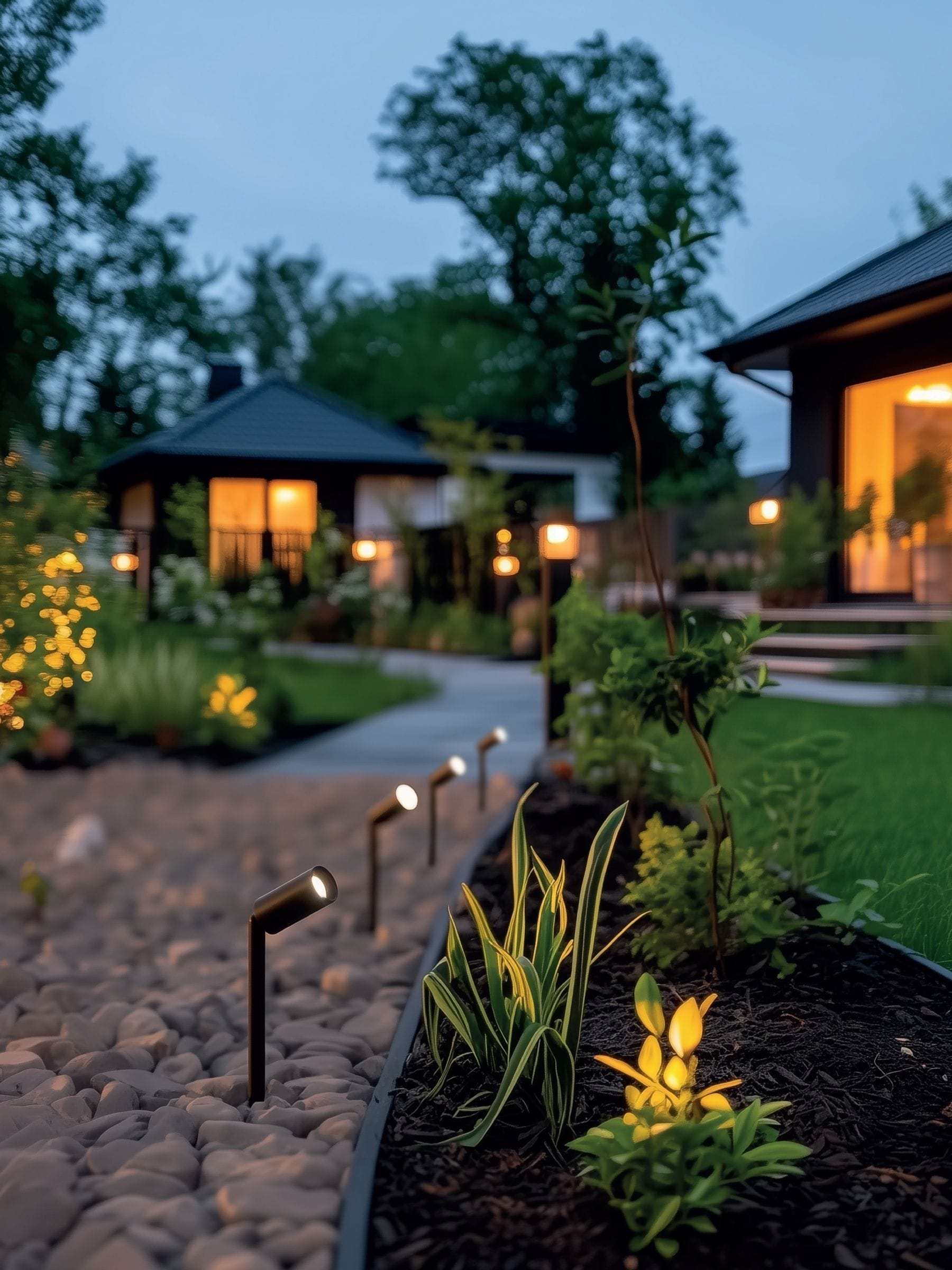 SolarCentre® Juno Outdoor Solar USB Micro Spotlights - Set of 4 - Image 2