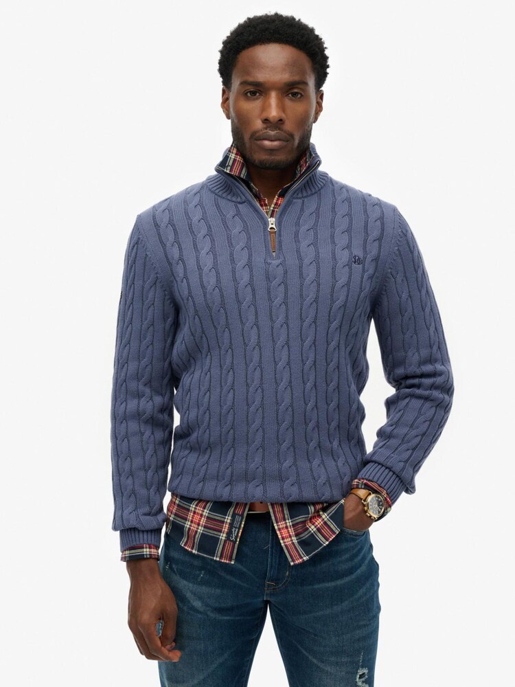 Superdry Classic Cable Half-Zip Jumper - Bild 1 von 4
