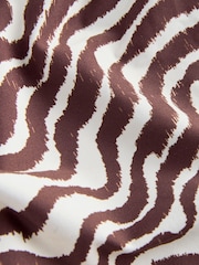 Daily by Desmond and Dempsey Chocolate Brown Wave Tankini Bikini Top - Image 9 of 10