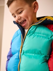 Bright Colour Block Padded Coat (3mths-7yrs) - Image 2 of 10