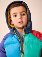 Bright Colour Block Padded Coat (3mths-7yrs) - Image 4 of 10