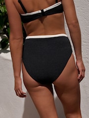 Daily by Desmond and Dempsey Mono Palm High Waist Bikini Briefs with Tummy Control - Image 3 of 8