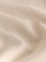 Neutral Stone Wide Leg Cropped Denim Chinos - Image 8 of 9