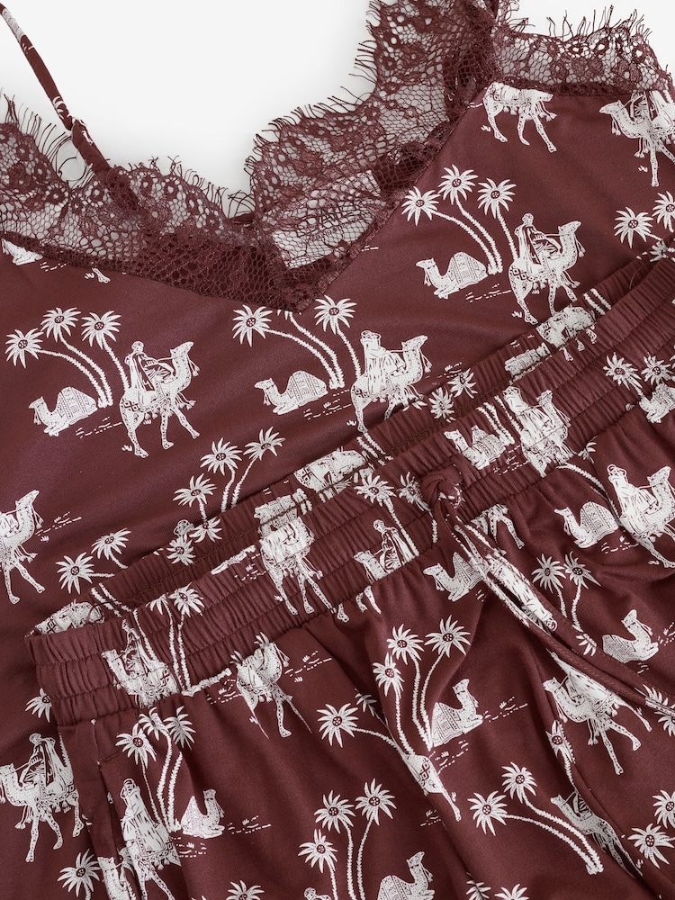 Daily by Desmond and Dempsey Jersey Viscose Lace Cami Shorts Set - Image 12 of 12 Daily by Desmond and Dempsey Jersey Viscose Lace Cami Shorts Set - Image 12 of 12