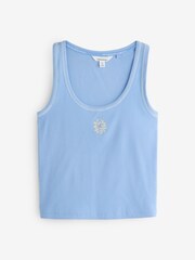 Daily by Desmond and Dempsey Cotton Viscose Blend Vest Shorts Set - 圖片 8，共 11