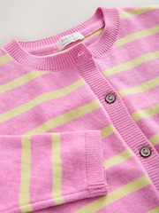 Pink and Yellow stripe Cardigan (3mths-10yrs) - Image 4 of 4