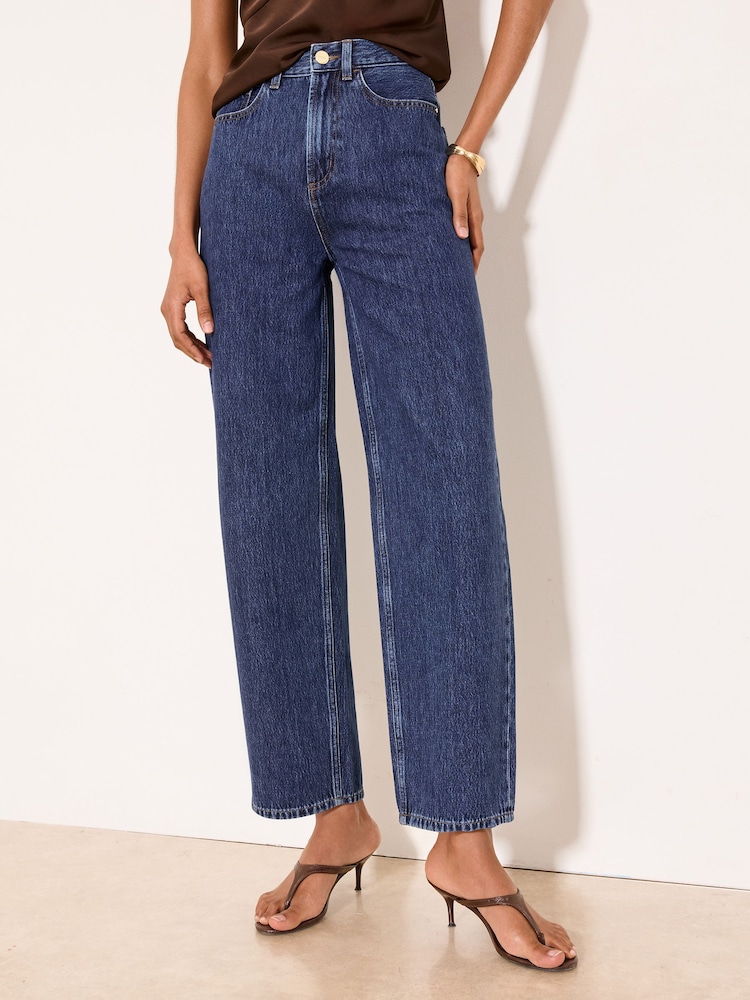 Lipsy Dark Wash Blue Low Curve Jeans - Image 1 of 5