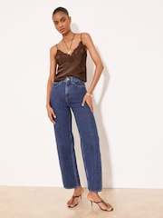 Lipsy Dark Wash Blue Low Curve Jeans - Image 3 of 5