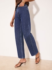 Lipsy Dark Wash Blue Low Curve Jeans - Image 4 of 5