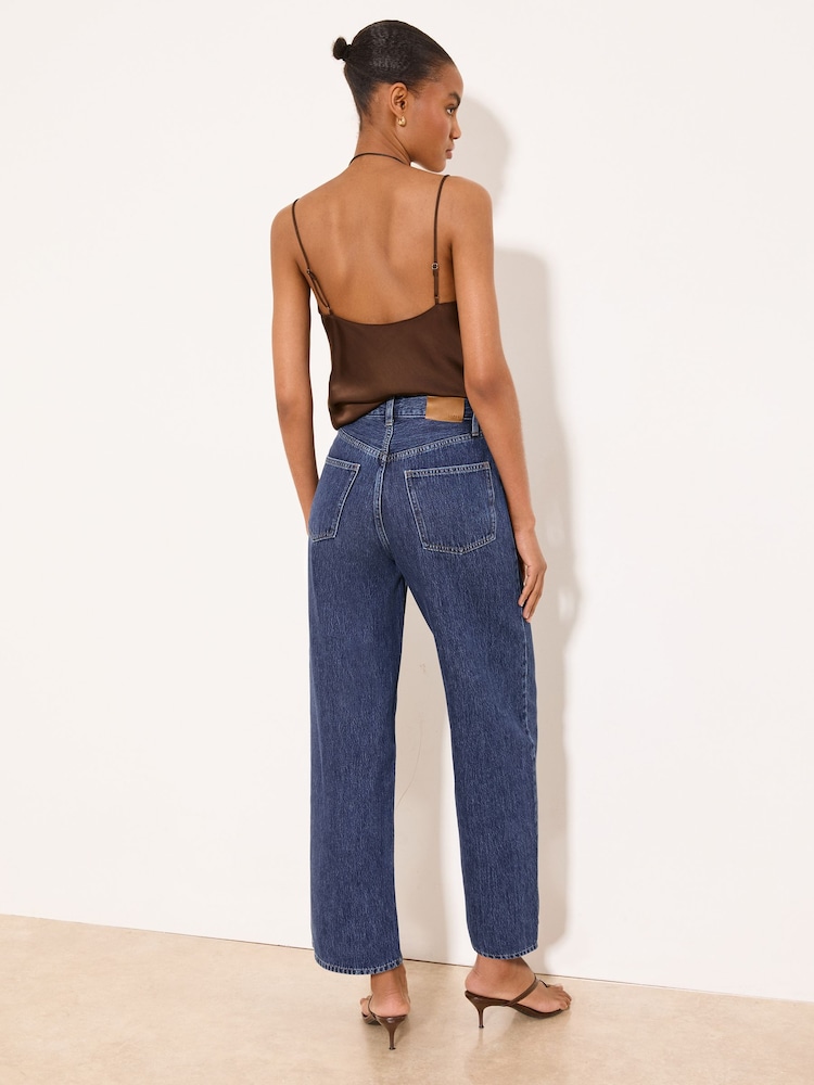Lipsy Dark Wash Blue Low Curve Jeans - Image 5 of 5