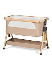 Silver Cross Oatmeal Lunar Bedside Crib - Image 1 of 5