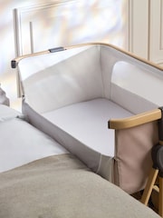 Silver Cross Oatmeal Lunar Bedside Crib - Image 2 of 5