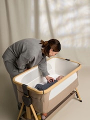 Silver Cross Oatmeal Lunar Bedside Crib - Image 5 of 5