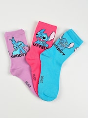 Brands In Blue Disney Stitch Poses Socks 6 Pack - Image 3 of 5