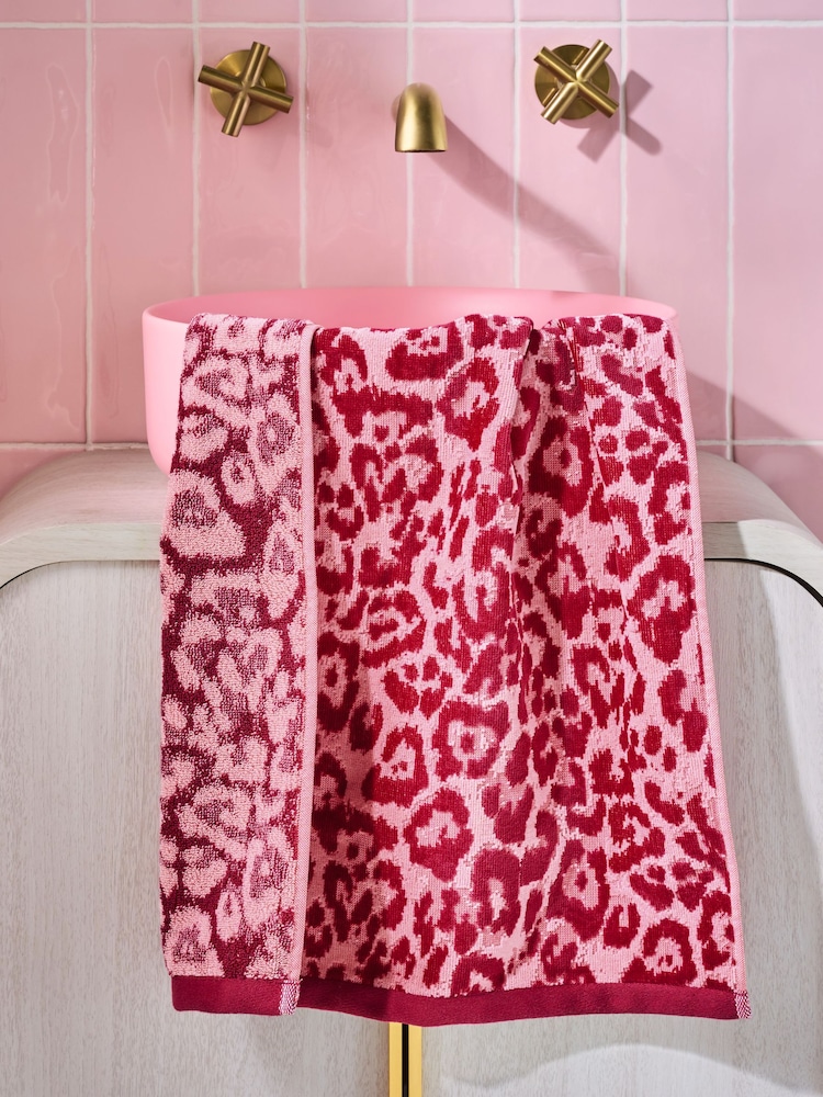 Leopard Pink Towel - 4의 이미지 1